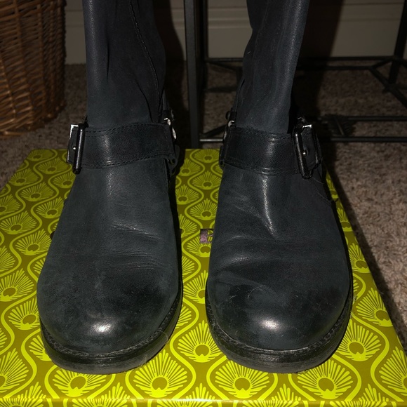 Black biker booties - Picture 2 of 2